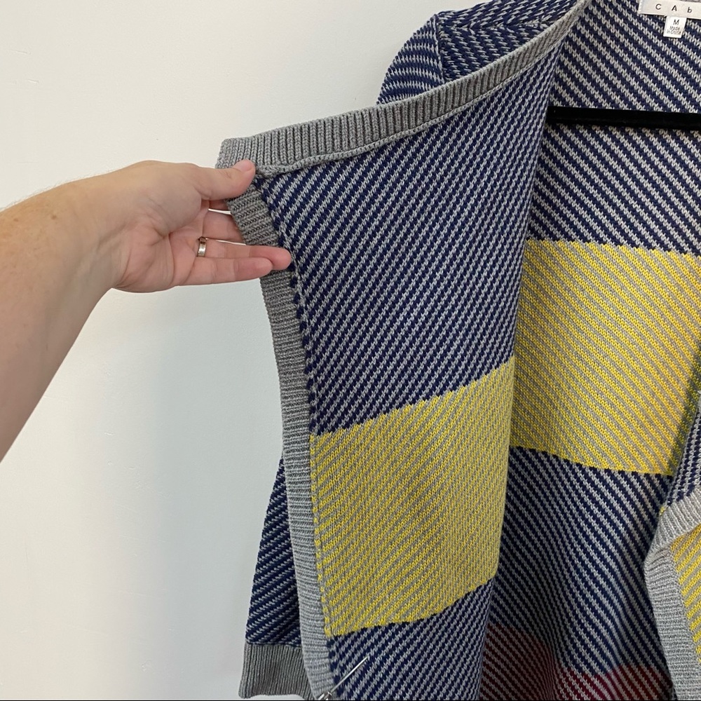 CAbi Style 467 Color Block Blanket Cardigan - Picture 6 of 11